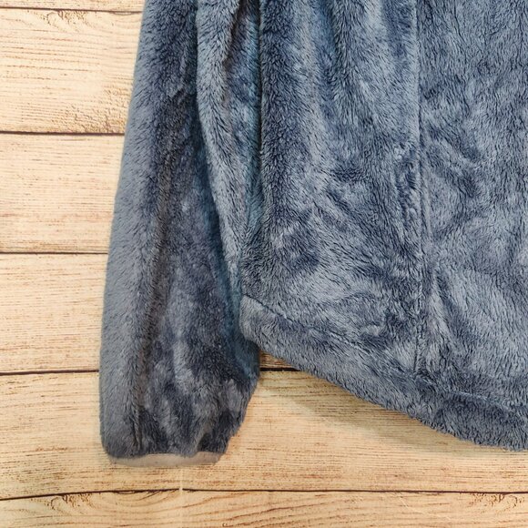 The North Face Blue Gray Osito Fuzzy Fleece Jacket Women's Size S/P Full Zip - Picture 16 of 16